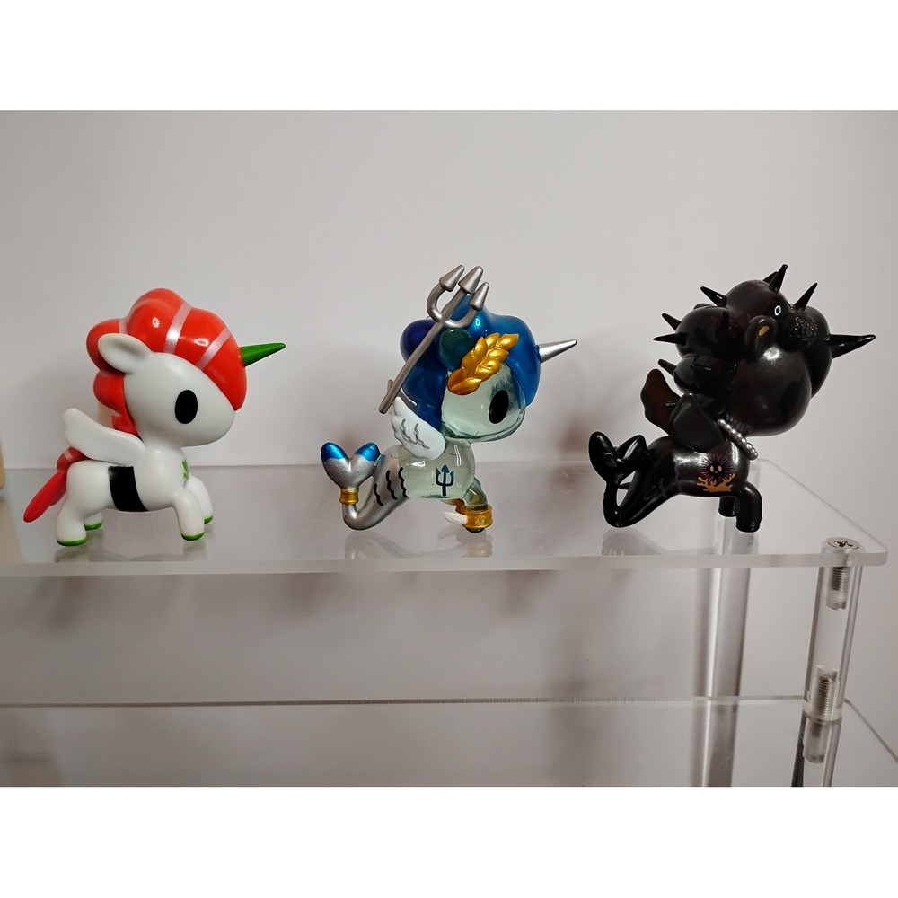 Tokidoki Unicorno Mermicorno Lot Ebi-chan Poseidon Spiked Black Vinyl Figures